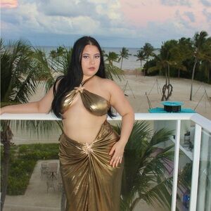 Elegant Gold Bikini Set